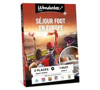 Wonderbox Connect - Coffret Cadeau - Séjour Foot en Europe - 2 places pour 1 match au choix - 1 nuit pour 2 - Validité 27 mois