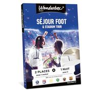WONDERBOX Connect - Coffret Cadeau - Séjour Foot & Stadium Tour - Duo - 2 Places pour 1 Match ou Visite de Stade - 1 Nuit pour 2 - Validité 27 Mois