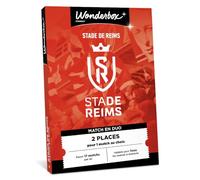 Wonderbox Connect - Coffret Cadeau - Stade de Reims - 2 places pour 1 match au choix - Parmi 17 matchs par an, valable pour tous les matchs à domicile - Validité 27 mois