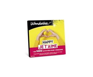 Wonderbox - Happy Je t'aime - Coffret Cadeau - Idée Cadeau Multi Activités