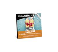 WONDERBOX - Happy Merci - Coffret Cadeau - Idée Cadeau Multi Activités | 1 activité au choix - Plus de 1000 expériences - Dégustation, soin de bien-être, activité sportive ou loisirs