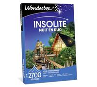 Wonderbox - Insolite - Nuit en Duo - Coffret Cadeau - Idée Cadeau Séjours
