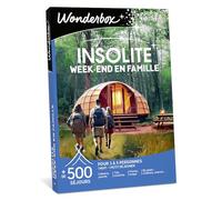 Wonderbox - Coffret cadeau - Insolite - Week-end en famille - 500 séjours