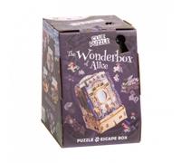 iDventure Cluepuzzle Wonderbox of Alice | Escape Room Jeu avec puzzle | Puzzle 3D en bois d'Alice au pays des merveilles | Coffret cadeau | Coffre au trésor | Boîte à énigmes séquentielles | Cadeau