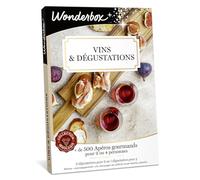 Wonderbox - Vins & Dégustations - Coffret Cadeau - Idée Cadeau Gastronomie