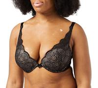 Wonderbra Cleavage Triangle Bra Soutien-Gorge Push up, Opaque, Noir, 100D Femme