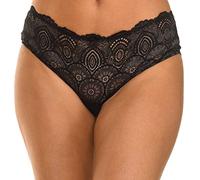 Wonderbra Shorty en Dentelle pour Femme, Noir, XL