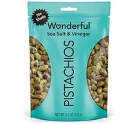 Wonderful Pistachios Sans coquillages, sel de mer et vinaigre, sac de 155,9 g