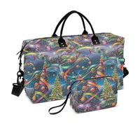 Wonderful World of Christmas Sac de voyage avec sangle réglable Grande capacité
