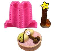 WonDerfulC Grand moule en silicone pour gâteaux, savons, chocolats, gelées, glaçons, muffins pour époxy, moule en argile polymère (L)