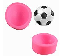WonDerfulC Lot de 2 moules en silicone pour décoration de chocolat Motif football Rose