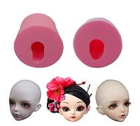 WonDerfulC Moule à gâteau en silicone 3D en forme de tête humaine pour faire du savon, résine époxy, argile ultra légère, décoration en plâtre