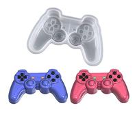 WonDerfulC Moule à gâteau en silicone en forme de manette de jeu vidéo pour bonbons, chocolat, cupcakes, décoration de pâtisserie en résine