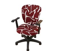 wonderfulwu Housse de Chaise Extensible en élasthanne pour Chaise de Bureau et Ordinateur Amovible et Lavable