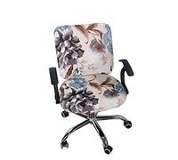 wonderfulwu Housses de Chaise de Bureau Extensibles en élasthanne - Housse de Chaise de Bureau Amovible et Lavable - Housse de Protection pour Chaise pivotante