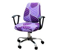 wonderfulwu Housses de Chaise de Bureau Extensibles en élasthanne - Housse de Chaise de Bureau Amovible et Lavable - Housse de Protection pour Chaise pivotante