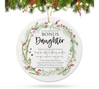 Wonderjune Décoration de Noël non biologique « Family Isn't Always Blood » - Cadeau de Noël ou d'anniversaire (fille bonus)