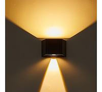 wonderlamp - Applique LED solaire réglable 2.7W avec capteur crépusculaire Alero noir, lumière neutre 3000K, IP54