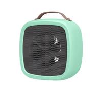 Wonderlamp - Chauffage portable Tropico blanc, 500 W, chauffage rapide en 3 secondes, avec poignée de transport et arrêt automatique, 14,2 x 10,1 x 14,1 cm (vert)