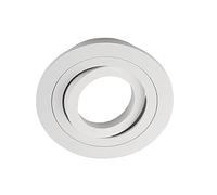 wonderlamp Classic W-E000003 Spot encastrable Rond, Aluminium, GU10, Blanc