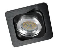 Wonderlamp Classic W-E000033 - Spot encastrable, il inclut douille GU10, 9,2 x 9,2 x 2,5 cm, couleur noir