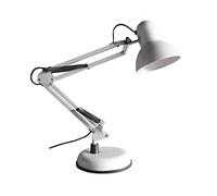 wonderlamp - Flexo blanc articulé Avati, lampe de bureau rétro-vintage, corps et tête articulée, 1 ampoule E27, W-F000025