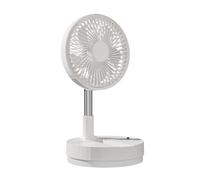 Wonderlamp - Ventilateur de table pliable Bensa, hauteur réglable de 38 à 80 cm, oscillant, 4 vitesses, télécommande et batterie rechargeable, ventilateur portable pour la maison