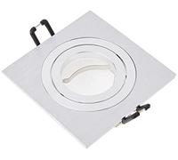 Wonderlamp W-E000103 Spot encastré carré, Aluminium, GU10, Pack 5
