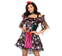 Wonderland - Day of The Dead Costume pour femme Multicolore Taille M/L