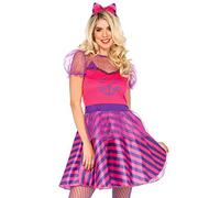 Wonderland - Miss Cheshire Cat Costume Femme Rose Violet Taille S/M
