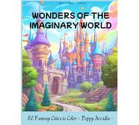 Wonders of the Imaginary World - 50 Fantasy Cities to Color: Coloring book for adults and teens | 104 pages | 8.5" x 11" format | 50 magical cities to bring to life