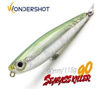 Wondershot D02 leurres de pêche 2024 tueur de bar 90mm/11.5g Isca artificiel Wobbler carpe leurres de pêche appâts artificiels s'attaque D02 N04