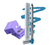 Wonderskin 1440 Crayon Eye-Liner Bleu Longue Tenue Avec Taille-Crayon - Crayon Eye-Liner Imperméable Et Aiguisable (Aqua)