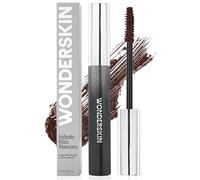 Wonderskin Infinite Rizz Mascara Marron - Volume et longueur, longue tenue | Mascara marron volumisant et allongeant, résistant à l'eau et aux bavures, brosse double pour des cils sans grumeaux