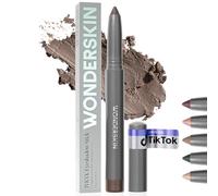 Wonderskin IYKYK Bâton De Fard À Paupières - Bâtons De Fard À Paupières Longue Tenue, Scintillant, Résistant Aux Chocs Et Imperméable, Avec Taille-Crayon Intégré (Cendre)
