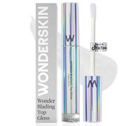 Wonderskin Wonder Blading Top Gloss - Brillant À Lèvres Transparent À Paillettes, Maquillage Pour Les Lèvres Au Fini Hydratant Et Brillant (Brillance Claire)