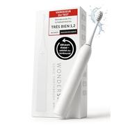 Wondersmile Brosse à dents sonique PRO - Vainqueur du test 2026 -100 jours d'essai sans risque - Brosse à dents électrique avec 4 programmes de nettoyage et tête (All White)