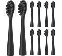 Wondersmile Lot de 10 têtes de brosse à dents électrique de rechange pour brosse à dents électrique Wondersmile Noir