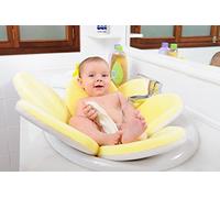 WonderWaldLight Fleur de Bain - Baignez votre enfant dans le lavabo - bain bébé 100% agréable, surface rembourrée, moelleux & doux - jaune