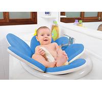 WonderWaldLight Fleur de Bain - Baignez votre enfant dans le lavabo - bain bébé 100% agréable, surface rembourrée, moelleux & doux - Bleu