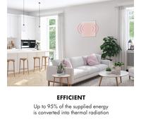 Wonderwall 36 radiateur infrarouge 60 x 60 cm 360 W Minuteur hebdomadaire IP24