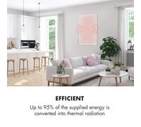 Wonderwall 96 radiateur infrarouge 120 x 80 cm 960 W minuterie IP24