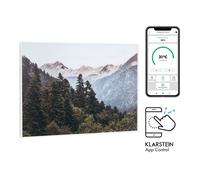 Klarstein Radiateur Infrarouge Mural Intelligent, Chauffage Infrarouge 500W, Panneau Chauffant APP Mobile, Radiateur Electrique Extra Plat, Salle de Bain, Sans CO2, Faible Conso d'Energie