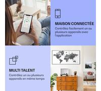 Wonderwall Art Smart 700W 60x120cm Radiateur Tableau Carte Noire