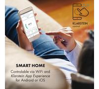 Wonderwall Smart radiateur infrarouge 100 x 30 cm contrôle par application 300 W Minuteur hebdomadaire IP24