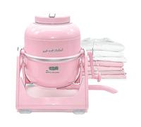WonderWash Machine à laver portable pour appartement et petits espaces - Lave-linge manuel avec design rétro - Nettoyez le linge n'importe où avec notre comptoir, non électrique, petite laveuse - Rose