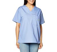 WonderWink The Alpha T-Shirt à col en V Unisexe, S, Bleu Ciel, 1