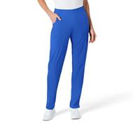 WonderWink W123 Women’s Flat-Front Double Cargo Pant - Royal, Large Petite