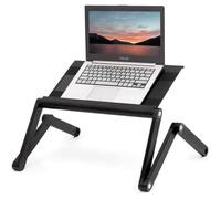WonderWorker Nobel Bureau d'Ordinateur Portable Ergonomique Extra Large,Support de Laptop Réglable,Coussin de Refroidissement Por