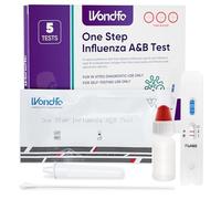 Wondfo Kit de test rapide de la grippe A/B, kit d'auto-test à domicile, lot de 5, détection rapide de virus